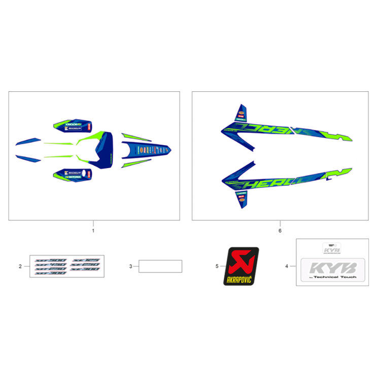ADHÉSIFS SHERCO 250 SE-F FACTORY 2026
